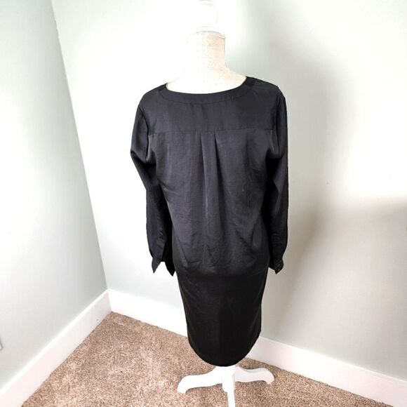 BCBG MAXAZRIA TARIN WOMEN'S DRESS OVERSIZED PULL OVER BLACK SIZE SMALL - Picture 5 of 7